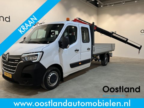 Renault Master 2.3 dCi 145 PK L3 Open Laadbak / Fassi Kraan / Euro 6 / Airco / Trekhaak / Cruise Control / 3-Zits / 20.200 KM !!