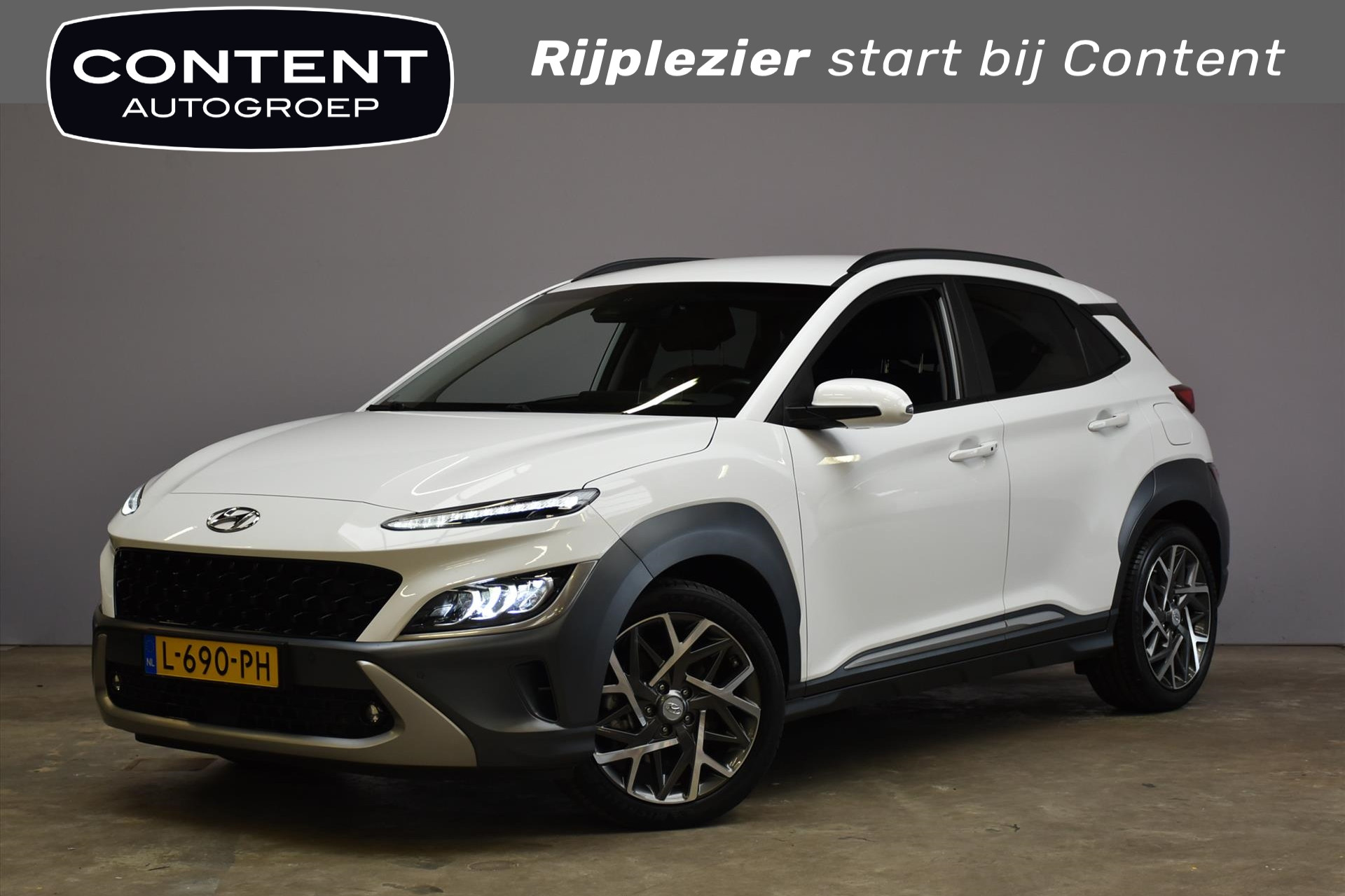 Hyundai Kona 1.6 GDI HEV Premium |Leder |Head-Up |Trekhaak!