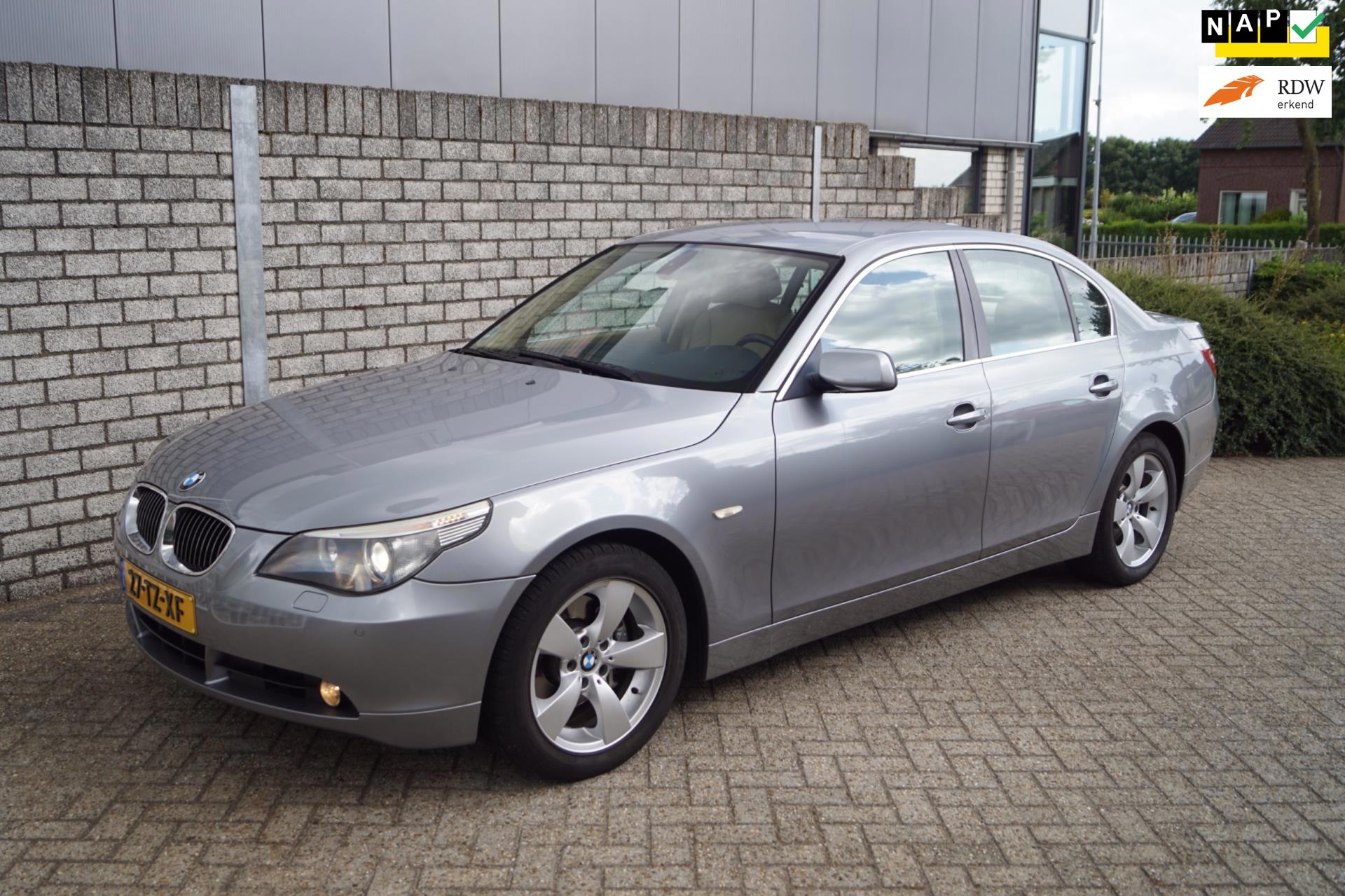 BMW 5-serie 530i High Executive Sedan Autom Leder Sportst Stoelverw Navi Clima Xenon Cruise 2x PDC LMV Trekh ENZ NL Auto.