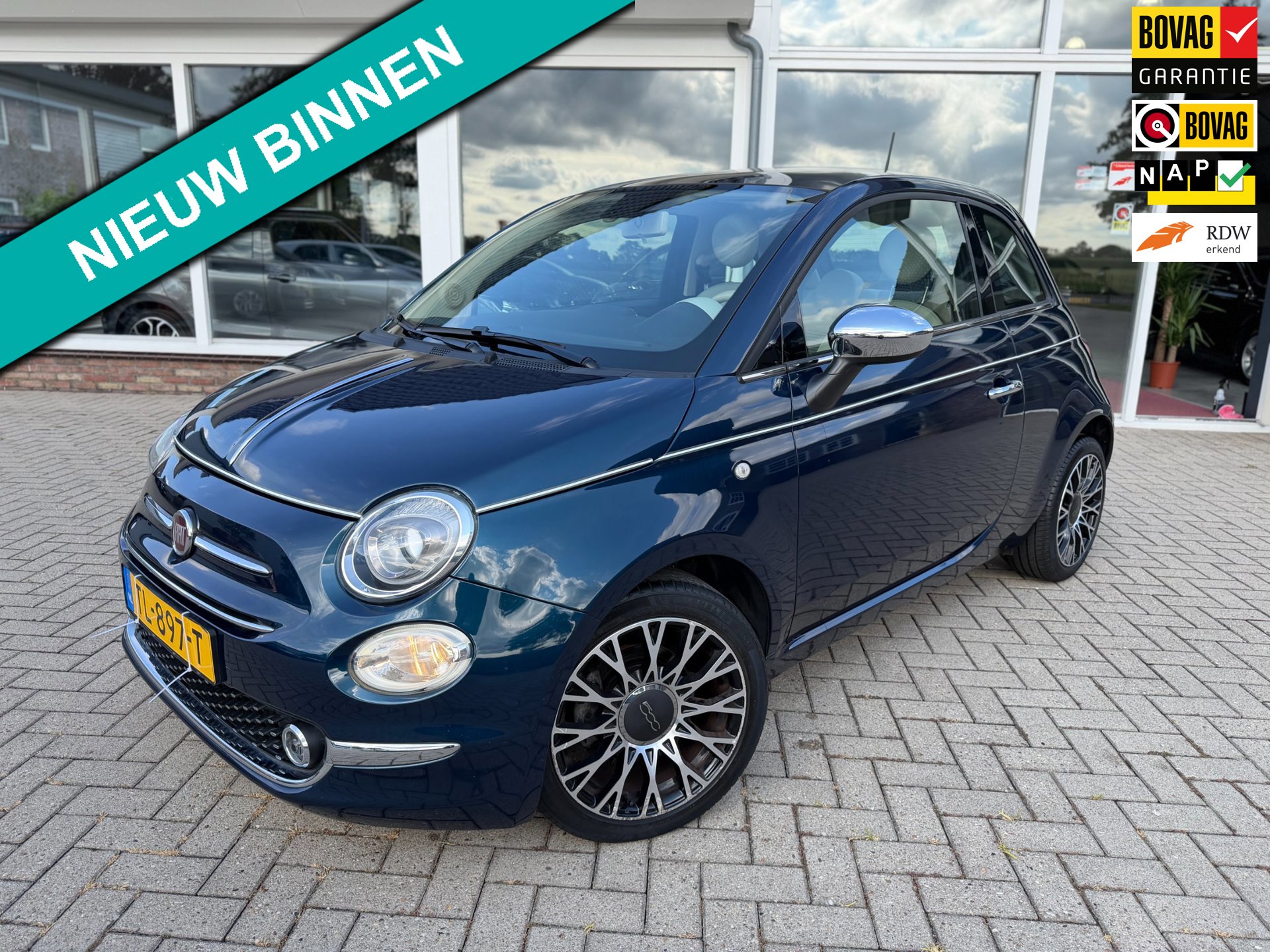 Fiat 500 0.9 TwinAir Turbo Collezione/ Carplay/ 1e Eigenaar/ Airco/ Navi/ Cruise