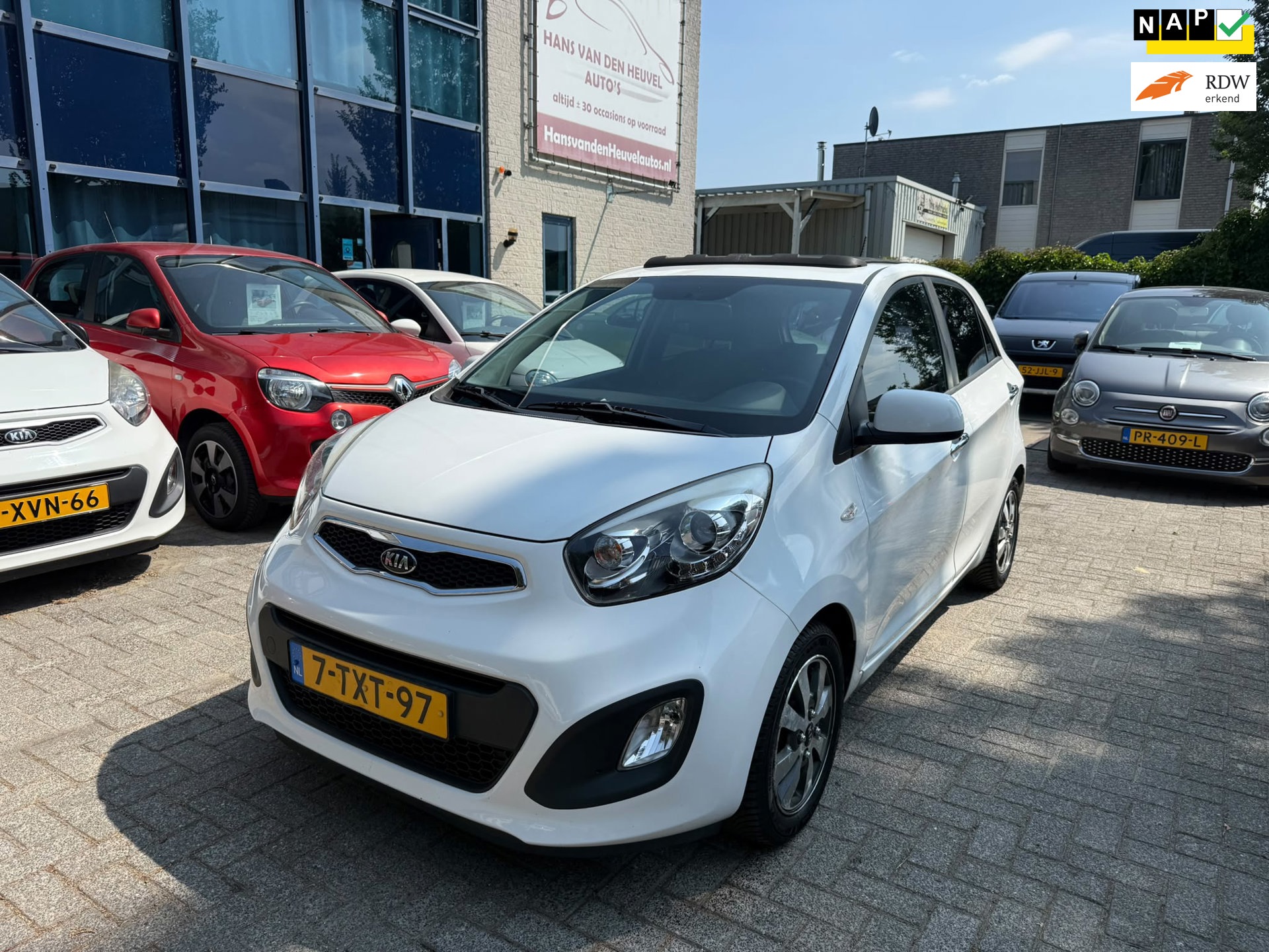 Kia Picanto 1.0 CVVT BusinessLine, Airco, Schuifdak, Bluetooth, Apk 06/2027