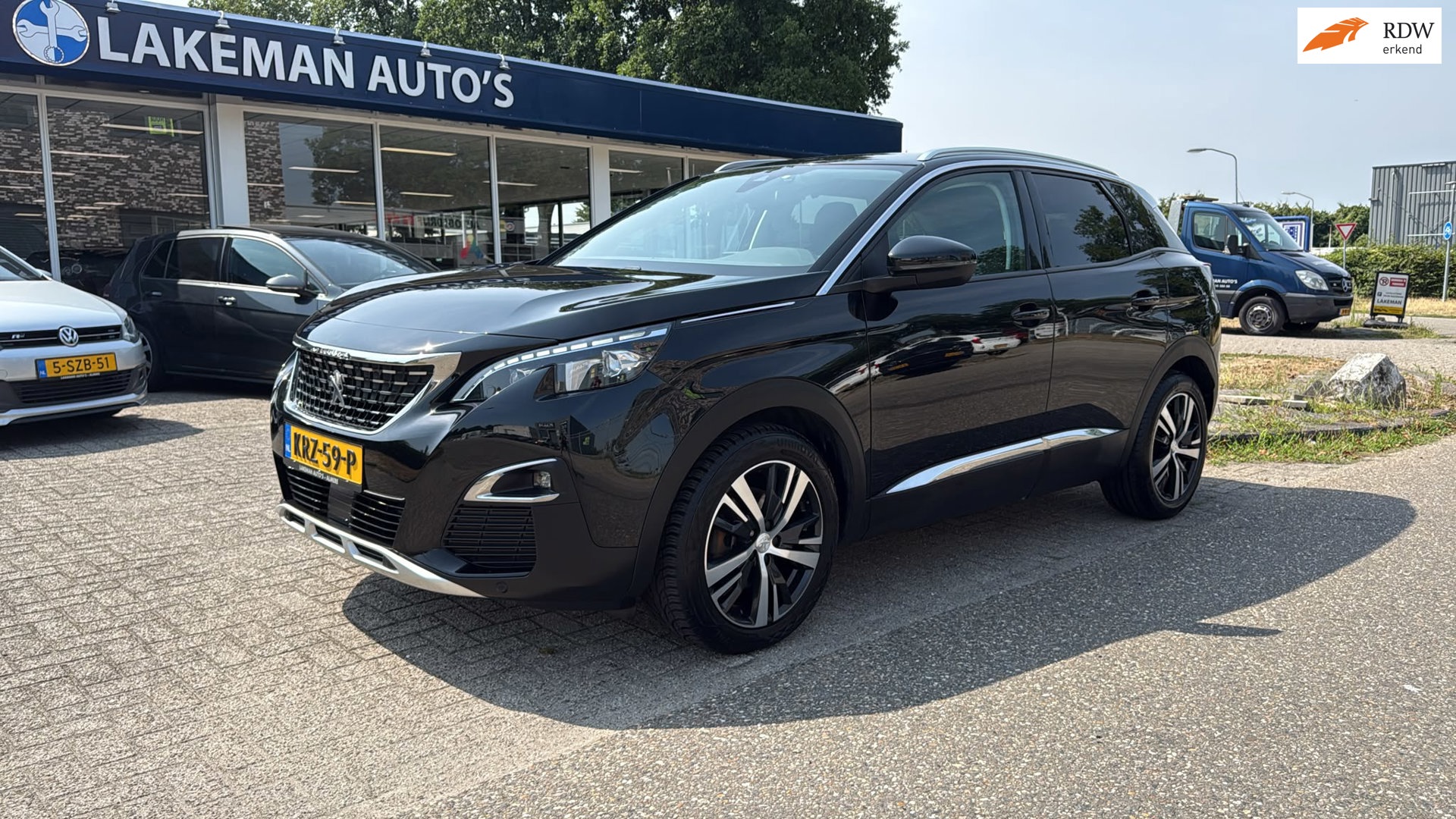 Peugeot 3008 1.2 Blackline Active Pack Navi Sport Xenon Huurkoop Inruil APK Garantie