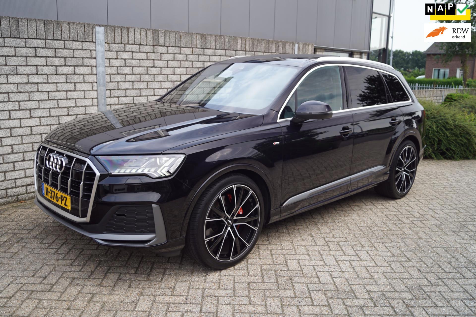 Audi Q7 55 TFSI quattro Pro Line S Line Autom Panodak RS Stoelen Adaptieve Cruise Luchtvering Navi Camera Clima LMV ENZ NL Auto.