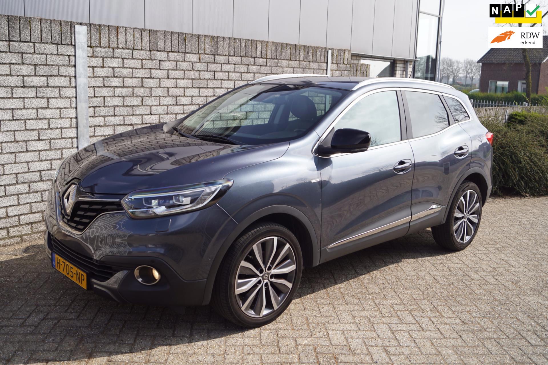 Renault Kadjar 1.2 TCe Extase Bose Leder Sportst Stoelverw Navi Camera Clima Cruise Botswaarschuwing 2x PDC LED Kopl LMV 19 ENZ.