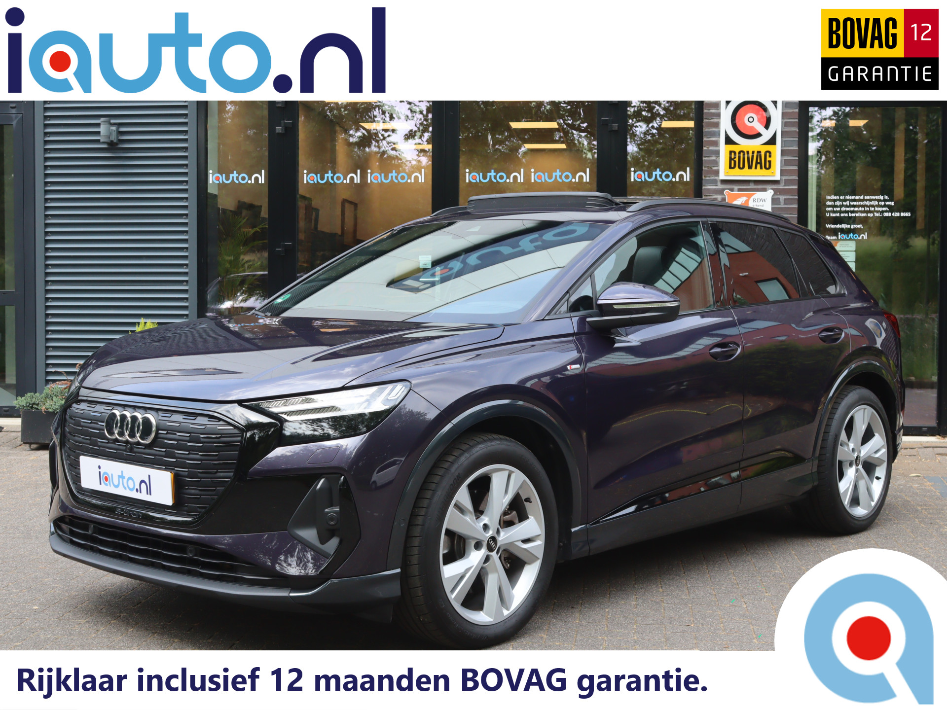 Audi Q4 e-tron 50 quattro S Edition 77 kWh Optiek Zwart