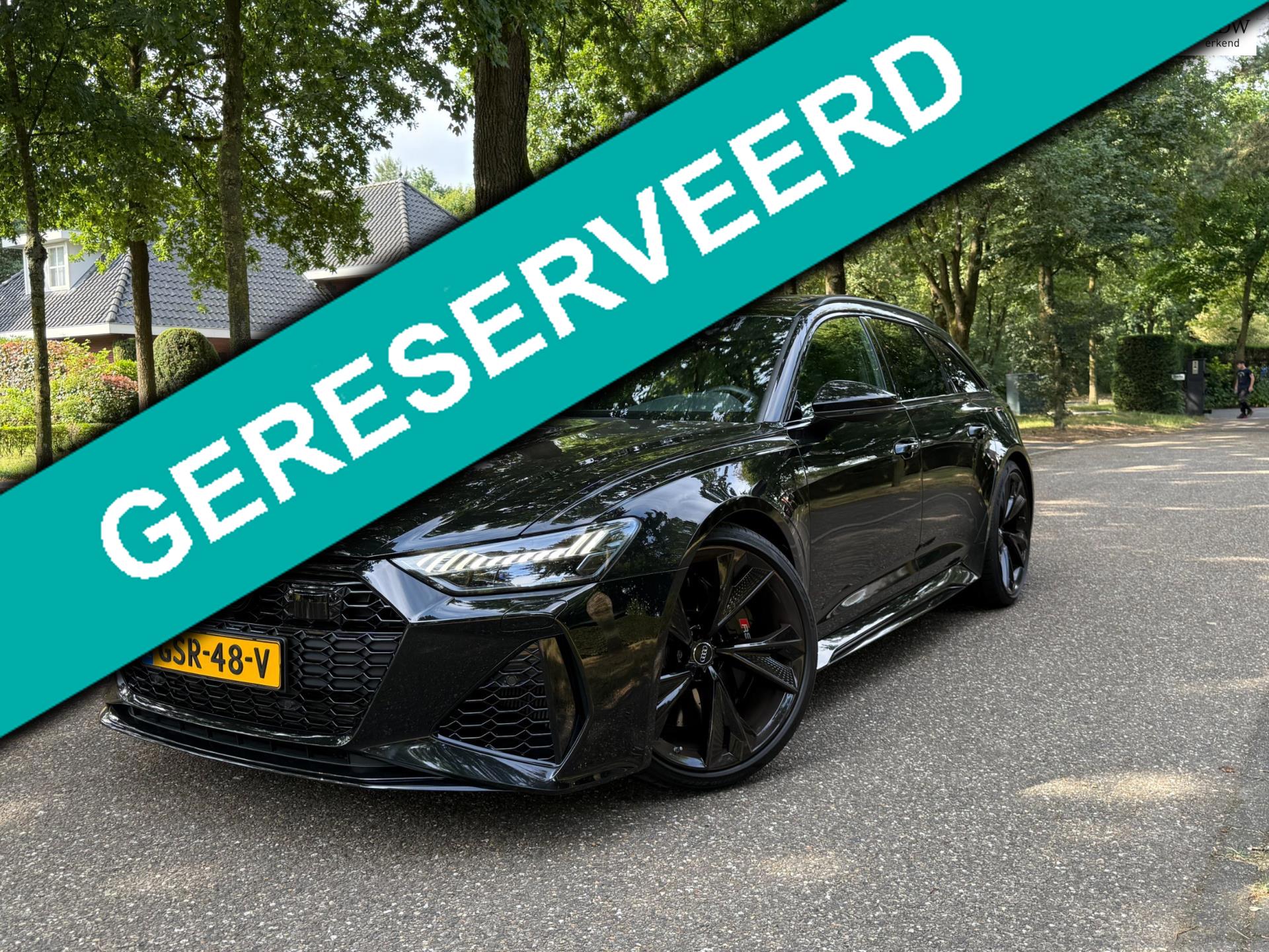 Audi RS6 4.0 V8 Quattro 600PK/Pano/Matrix/B&O/4WST/Black Optik