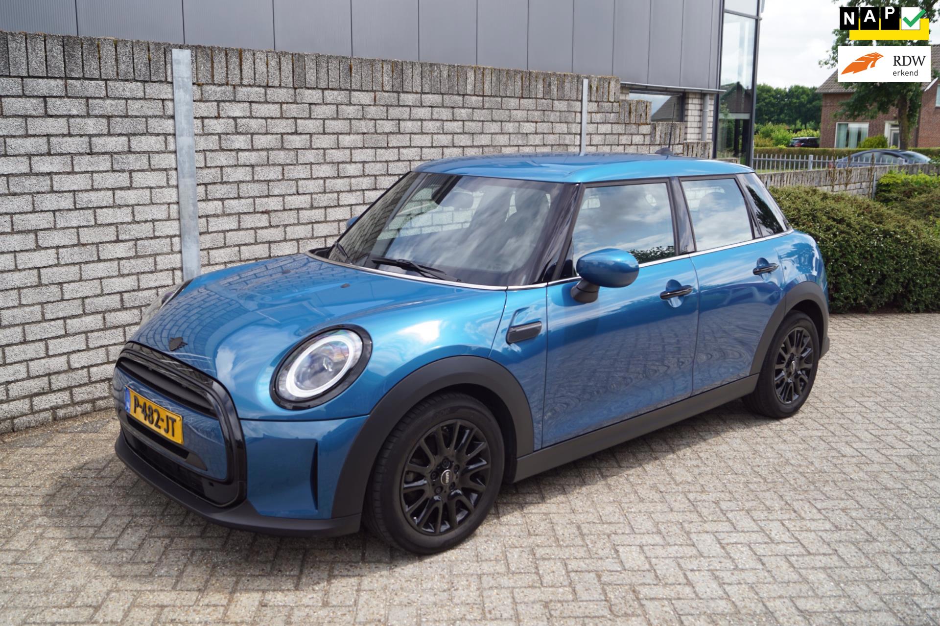 Mini Mini 1.5 One Business Edition Half Leder/Stof Sportst Navi LED Kopl Apple Carplay Clima Cruise PDC LMV DAB ENZ NL Auto.
