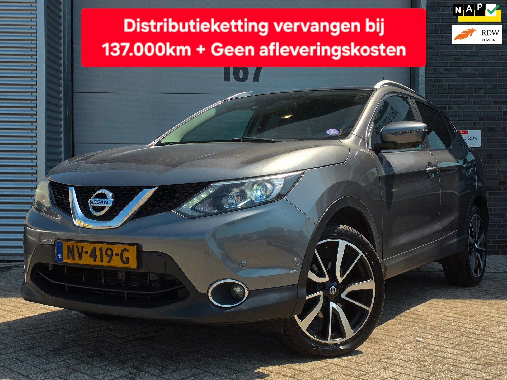 Nissan Qashqai 1.2 Tekna|Zelf Inparkeren|Pano|Leer|Stoelverwarming