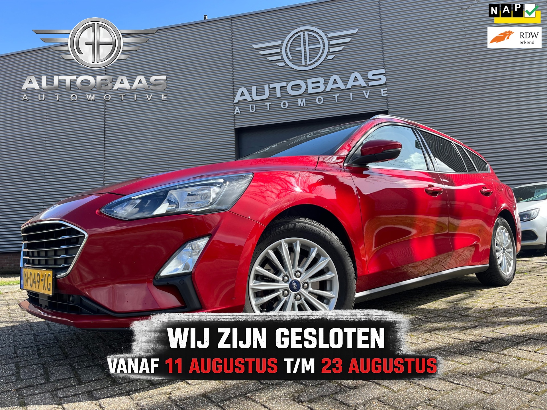 Ford Focus Wagon 1.0 Titanium X Business AUTOMAAT+NL-AUTO+NAP+1EIG+NAVI+B&O SOUNDSYSTEM+LED+CLIMATE CONTROL+STOELVERWARMING+BTW
