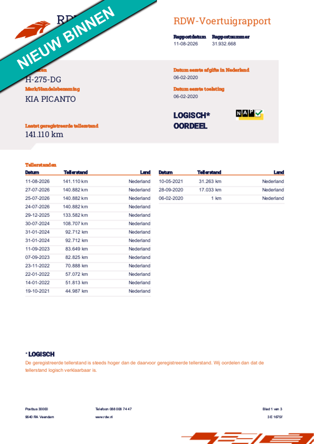 Kia Picanto 1.0 MPi ComfortPlusLine 2020 NAVI|CAMERA|AIRCO