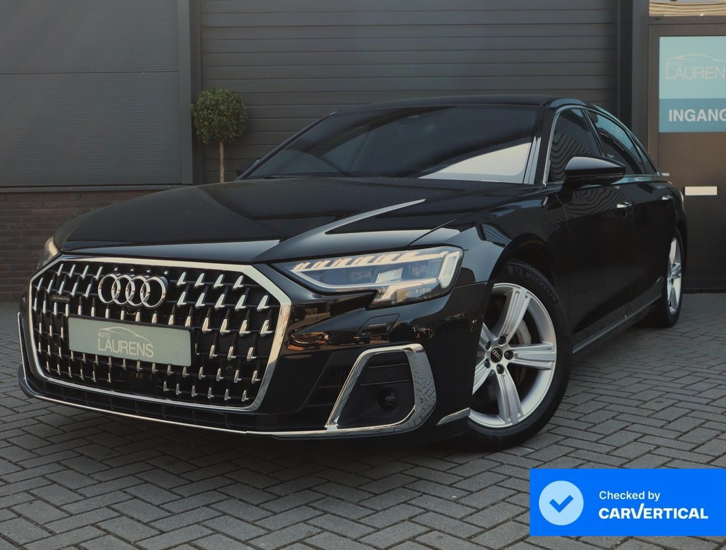 Audi A8 55 TFSI quattro Lang | Chauffeur Pakket | Massage stoelen voor en achter | B&O | Pano | Stoel ventilatie voor en achter