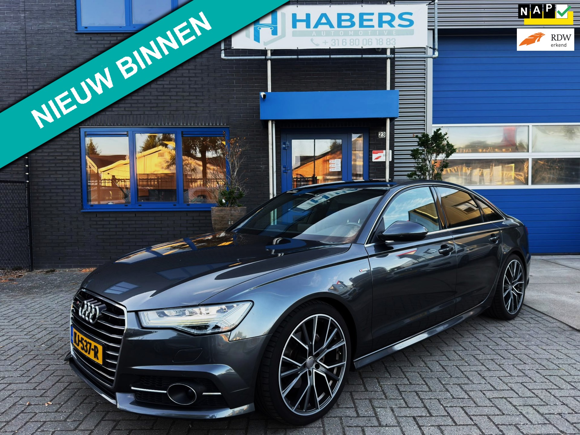 Audi A6 Limousine 1.8 TFSI ultra Adrenalin Sport 190PK|NL Auto|AUT|3xSline|Full Led|Sportstoelen|StoelVW|Detectie|BOSE|Adaptive Cr