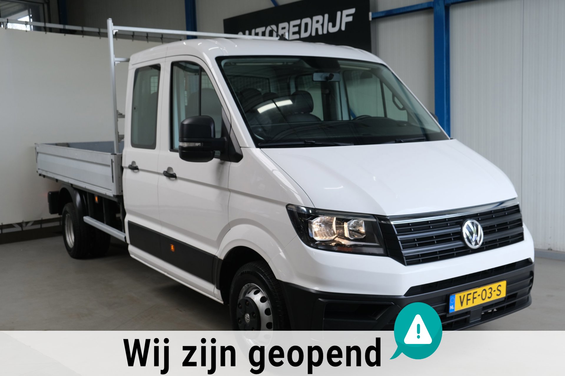 Volkswagen Crafter 50 2.0 TDI L4 DL DC Comfortline Pick-Up - N.A.P. Airco, Cruise, Trekhaak.