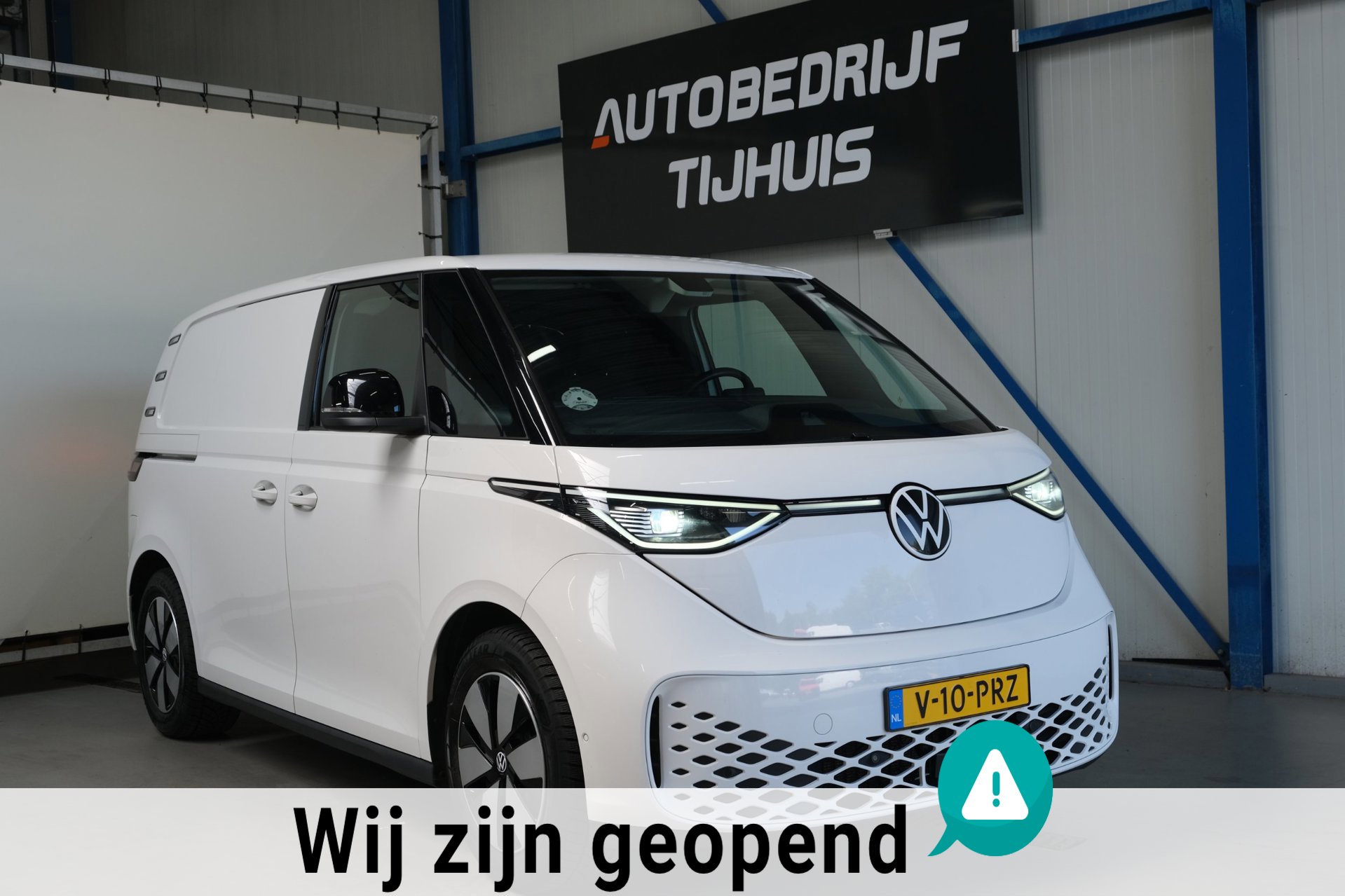 Volkswagen ID. Buzz Cargo 77 kWh SOH 94% - Airco, Cruise, Virtual display, 2x Schuifdeur, PDC, Navi, Trekhaak.