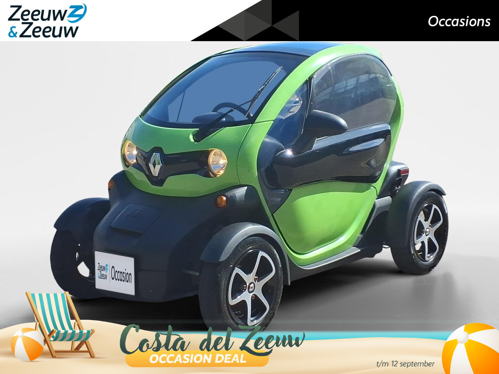 Renault Twizy Intens 80 DUO | slechts 4224 km! | Panodak| zijdeuren met opzetramen | 80 km/u | Duo versie voor twee personen | eerste eigenaar | | met een koop accu | Twizy Intens 80 DUO