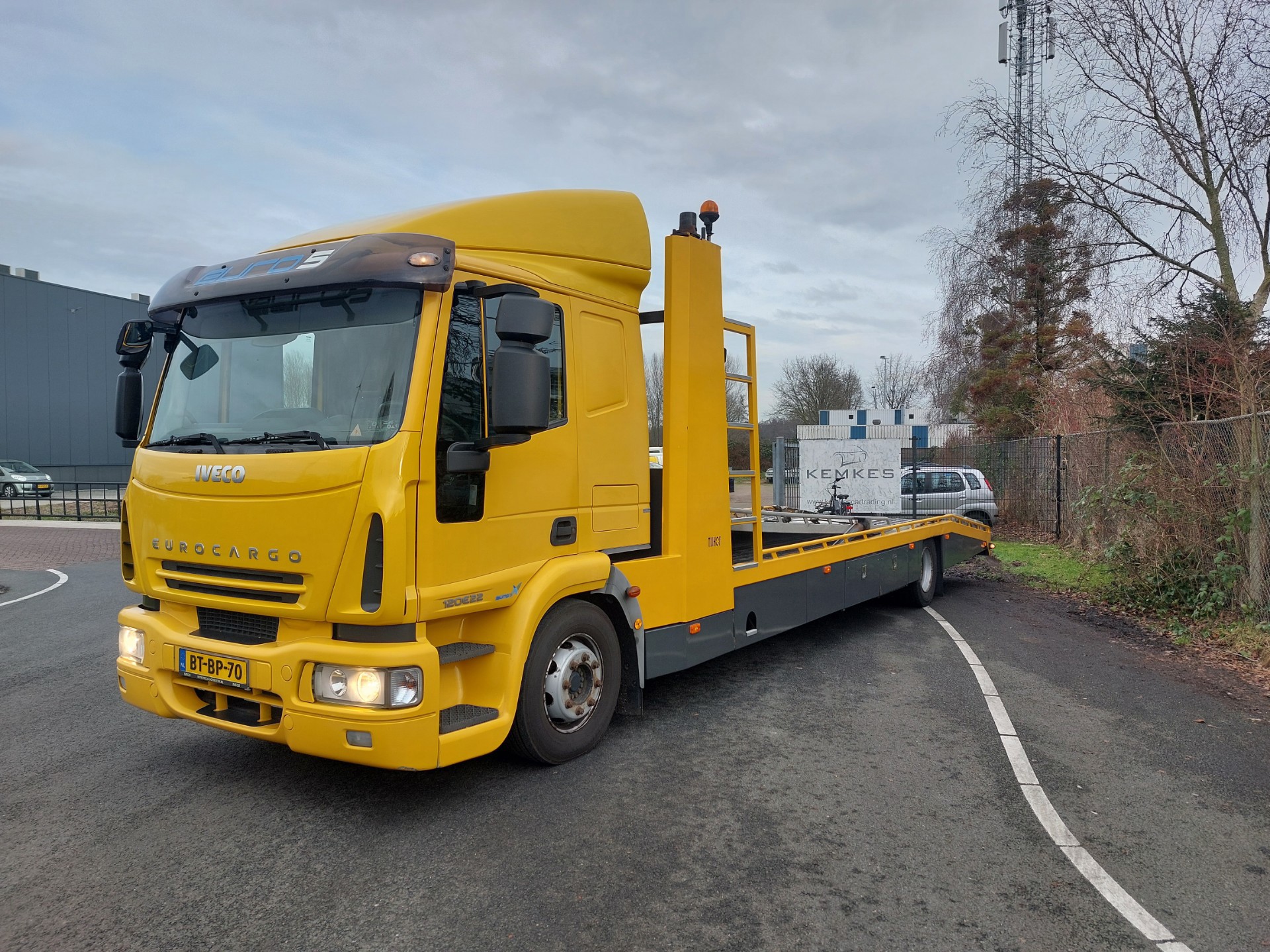 Iveco ML 120E22/P Autotransporter Tyhof 3 Lader Airco Slaap cabine Lier