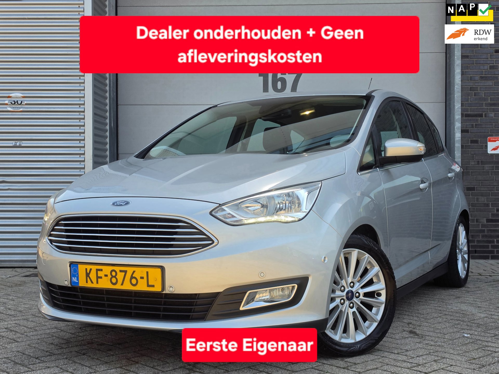 Ford C-Max 1.5 Titanium|Achteruitrijcamera|Parkeersenors|Leer|Stoelverwarming