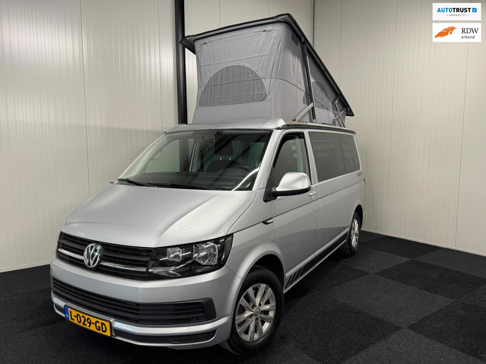 Volkswagen T6 Camper 2016 150 PK EURO6 4SLAAP/7ZITS/HEFDAK/CARPLAY/CLIMA/NAVI/PDC/ACC/TOPSTAAT