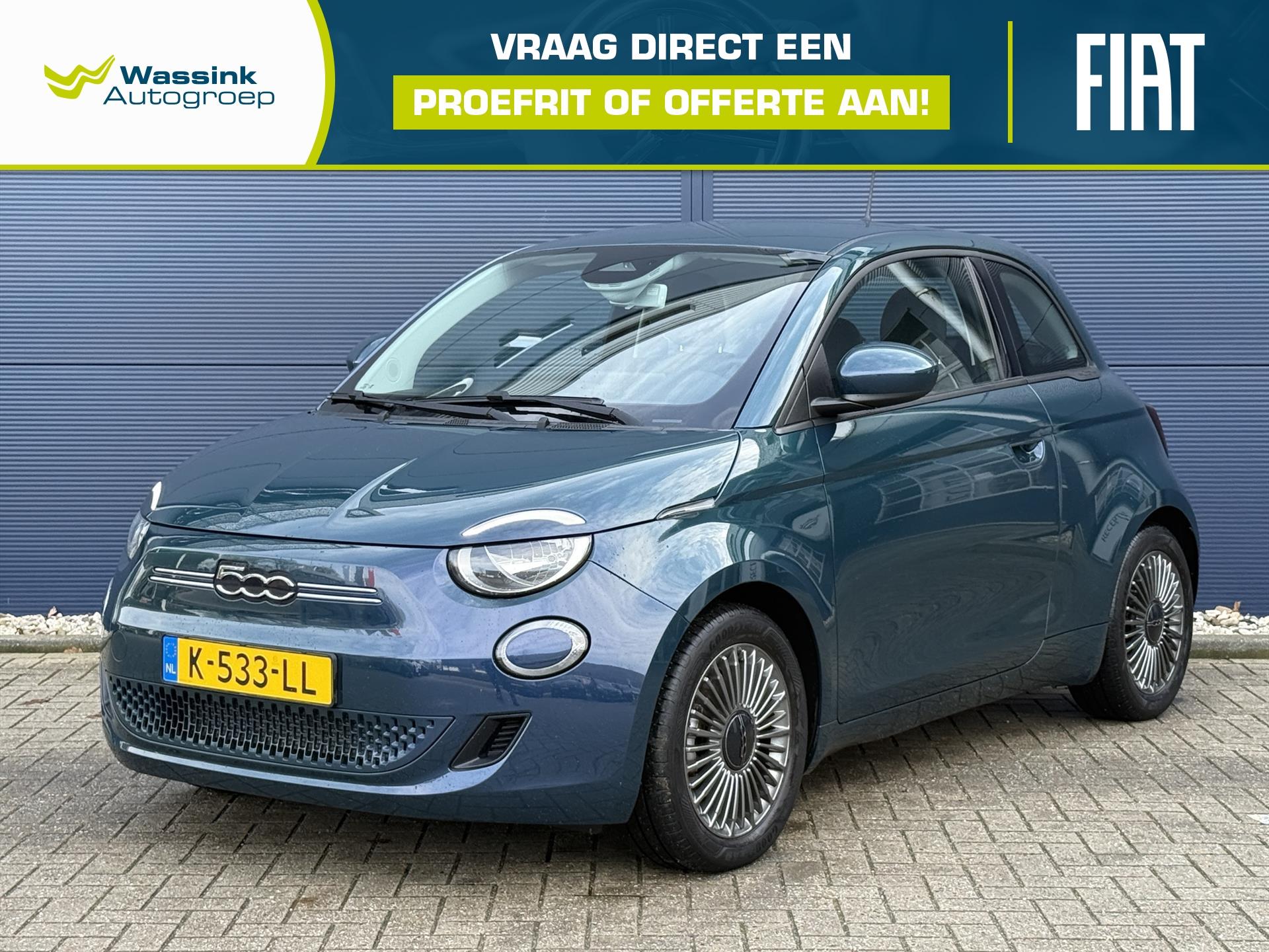 Fiat 500 42kWh 118pk Aut Action | SOH 92,5% | Navigatie |