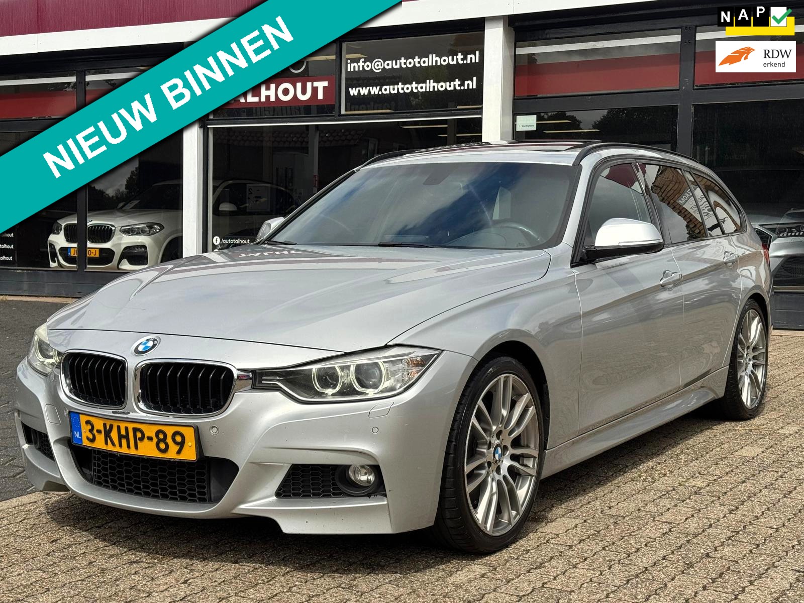 BMW 3-serie Touring 328i M-Sport - AUTOMAAT, TREKHAAK, PANO, LEER, 245PK