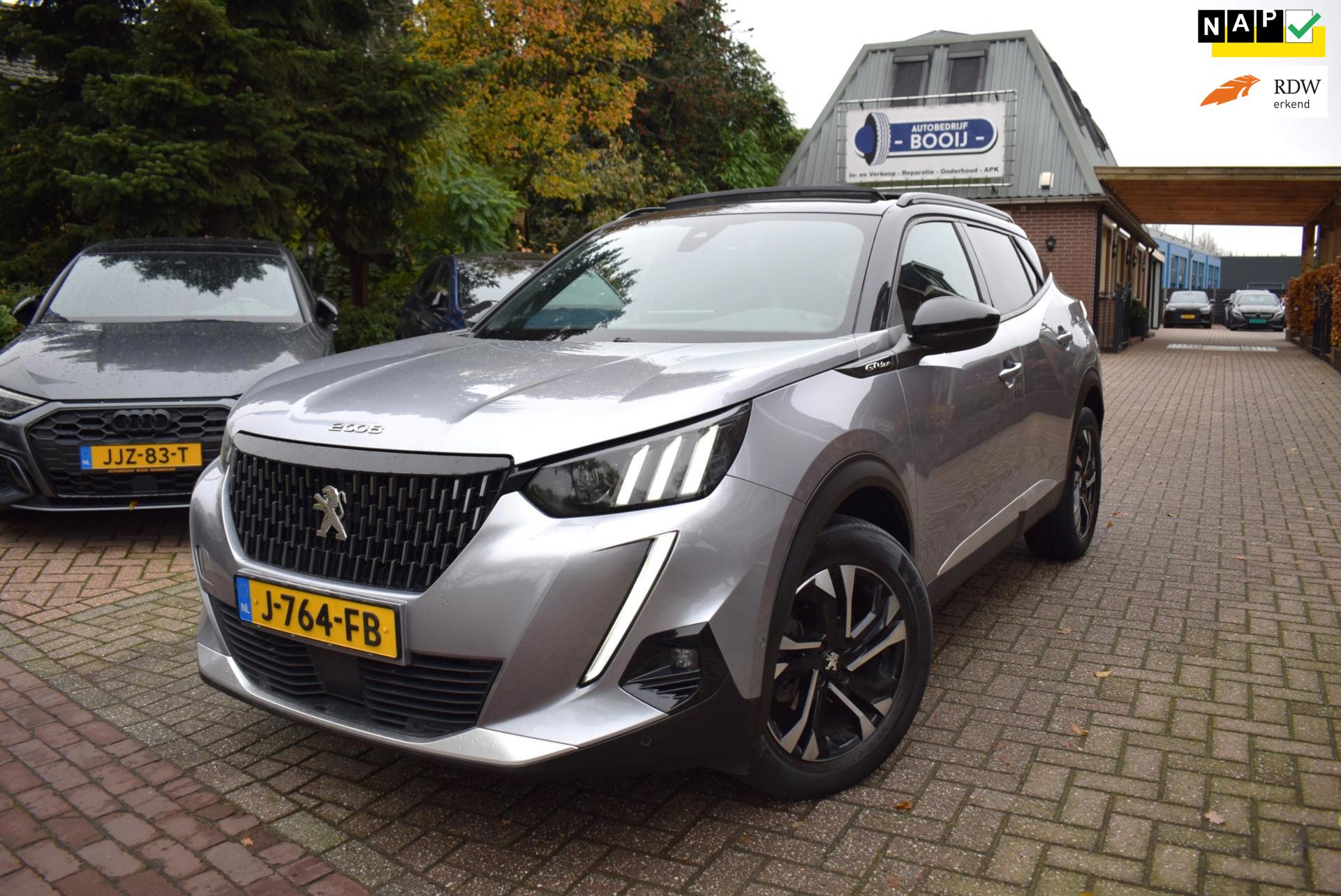 Peugeot 2008 1.2 PureTech GT-Line AUTOM AIRCO-ECC/NAVI/PANO DAK/CRUISE/SFEERVERL/TREKH/NL-AUTO/XENON LED/CAMERA/CARPLAY/PDC V+A