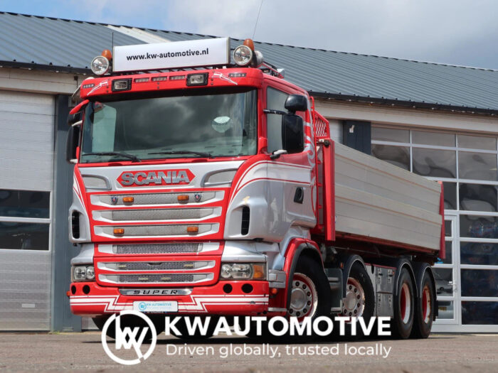 Scania R500 V8 8X4/ FULL AIR/ 3 WAY CABLE SYSTEM/ CONTAINER/