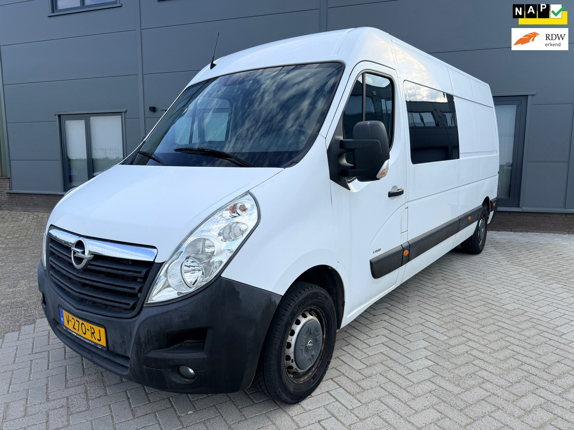 Opel Movano 2.3 CDTI L3H2 DC|Dubbel cabine|6 Persoons|143.500 dkm|NAP|EX BTW