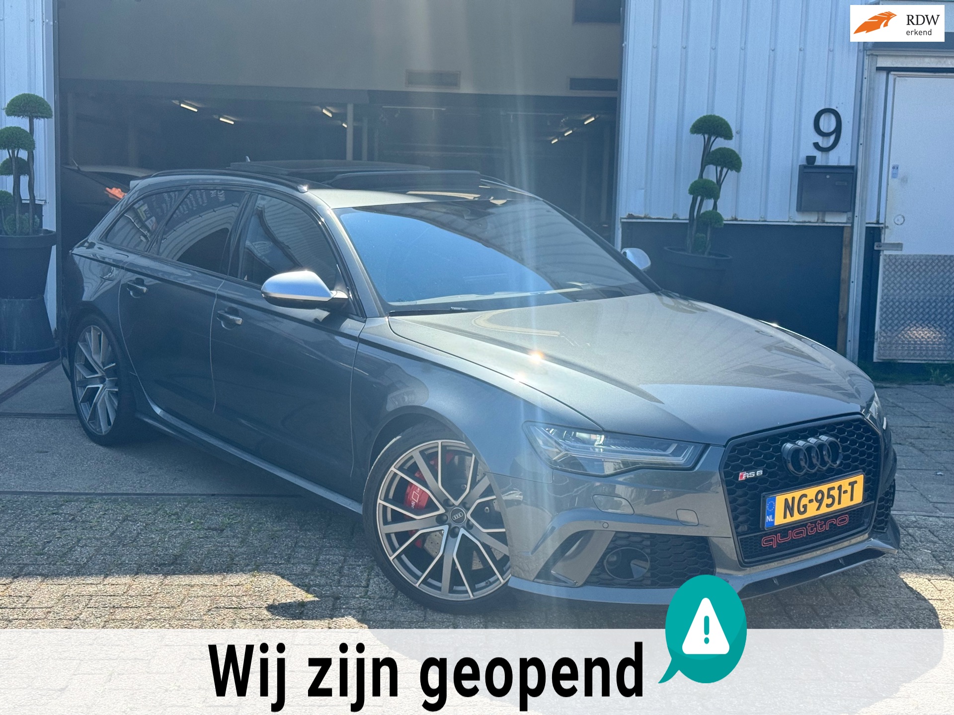 Audi A6 Avant 4.0 | TFSI | RS 6 | quattro | performance | 605 PK | Pano | Bear Lock | BOMVOL |