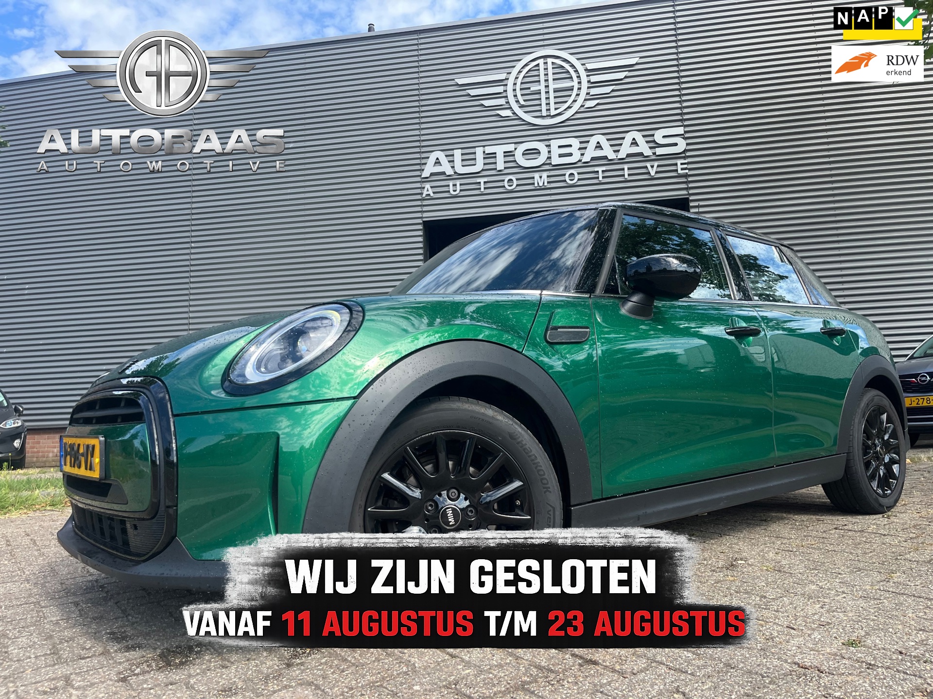 Mini 5-Deurs 1.5 Cooper Business Edition **NW APK** AUTOMAAT+NLAUTO+1EIG+1/2LEDER+FULL LED+NAVIGATIE+SPORTSTOELEN+INCL BTW+