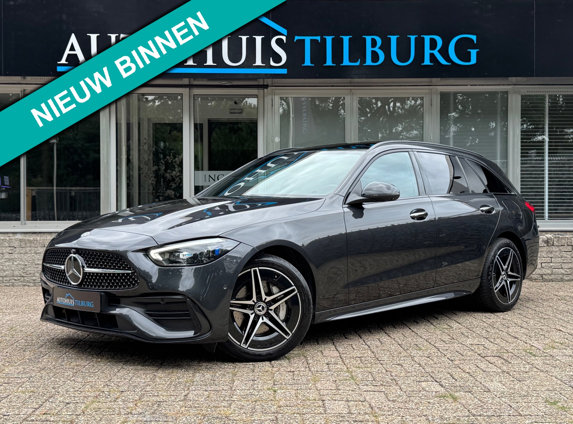 Mercedes-Benz C-klasse Estate 300 e AMG Line Pano Trekhaak Leder 360'