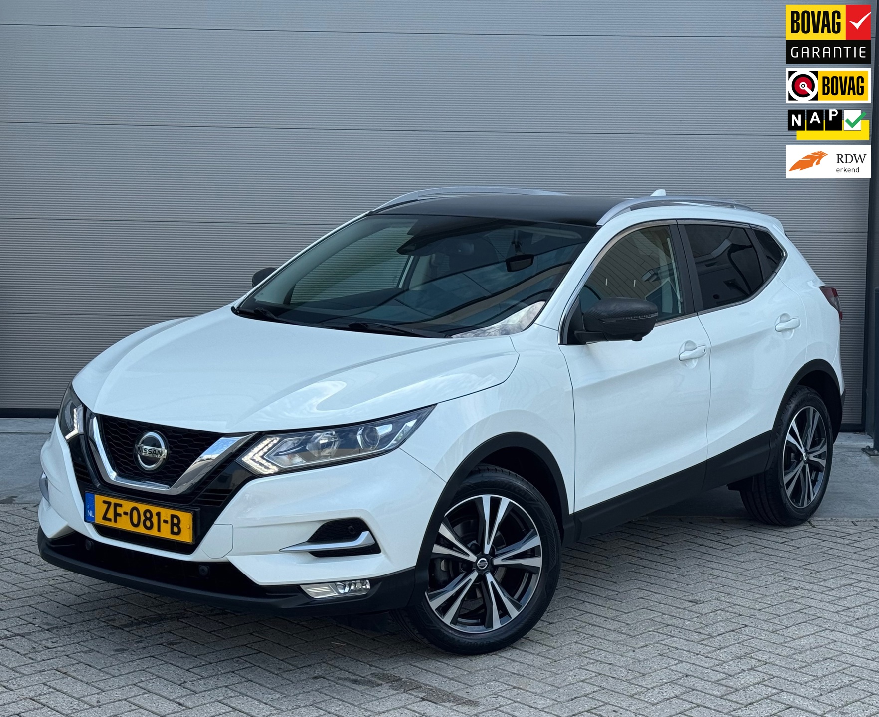 Nissan Qashqai 1.3 DIG-T 140pk 2019 Wit PANO|CAMERA|2E EIG.
