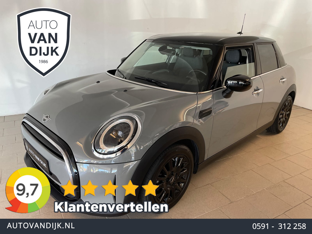 MINI 5-deurs 1.5 Cooper Business Edition AUTOMAAT AIRCO NAVI CRUISE SPORTSTOELEN APPLE CARPLAY ZWARTE LM VELGEN EN DAK NIEUWSTAAT