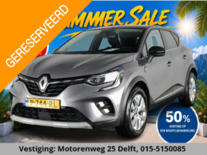 Renault Captur 1.3 TCe 140 PK INTENS 1e EIG GARANTIE 5-2032!