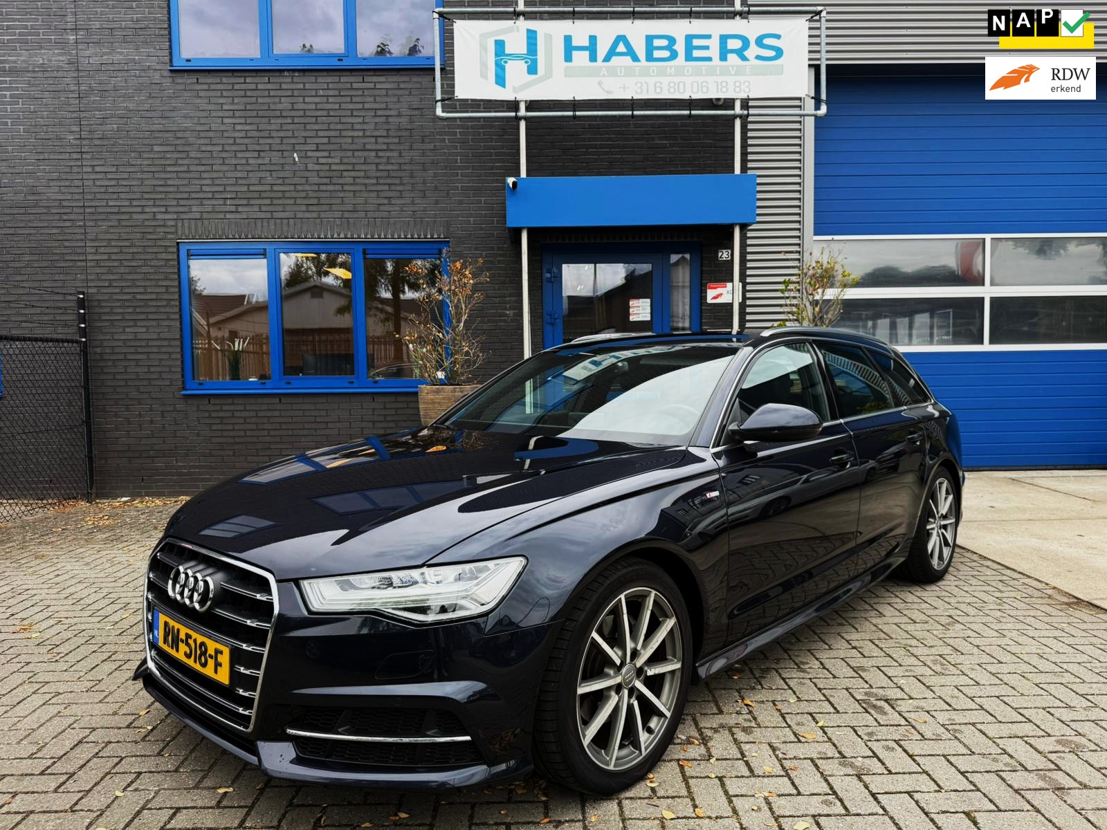 Audi A6 Avant 1.8 TFSI S line Edition 190PK|NL Auto|Face Lift|Navi|Half Leder|AUT|Matrix Led|Sportstoel|Trekhaak|Cruise Contro|PDC