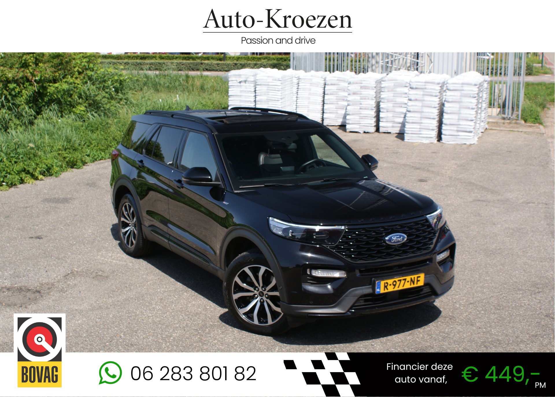 Ford Explorer 3.0 V6 EcoBoost PHEV ST-Line | Pano | 360 Camera | ACC | 7 Zitplaatsen | VUD |