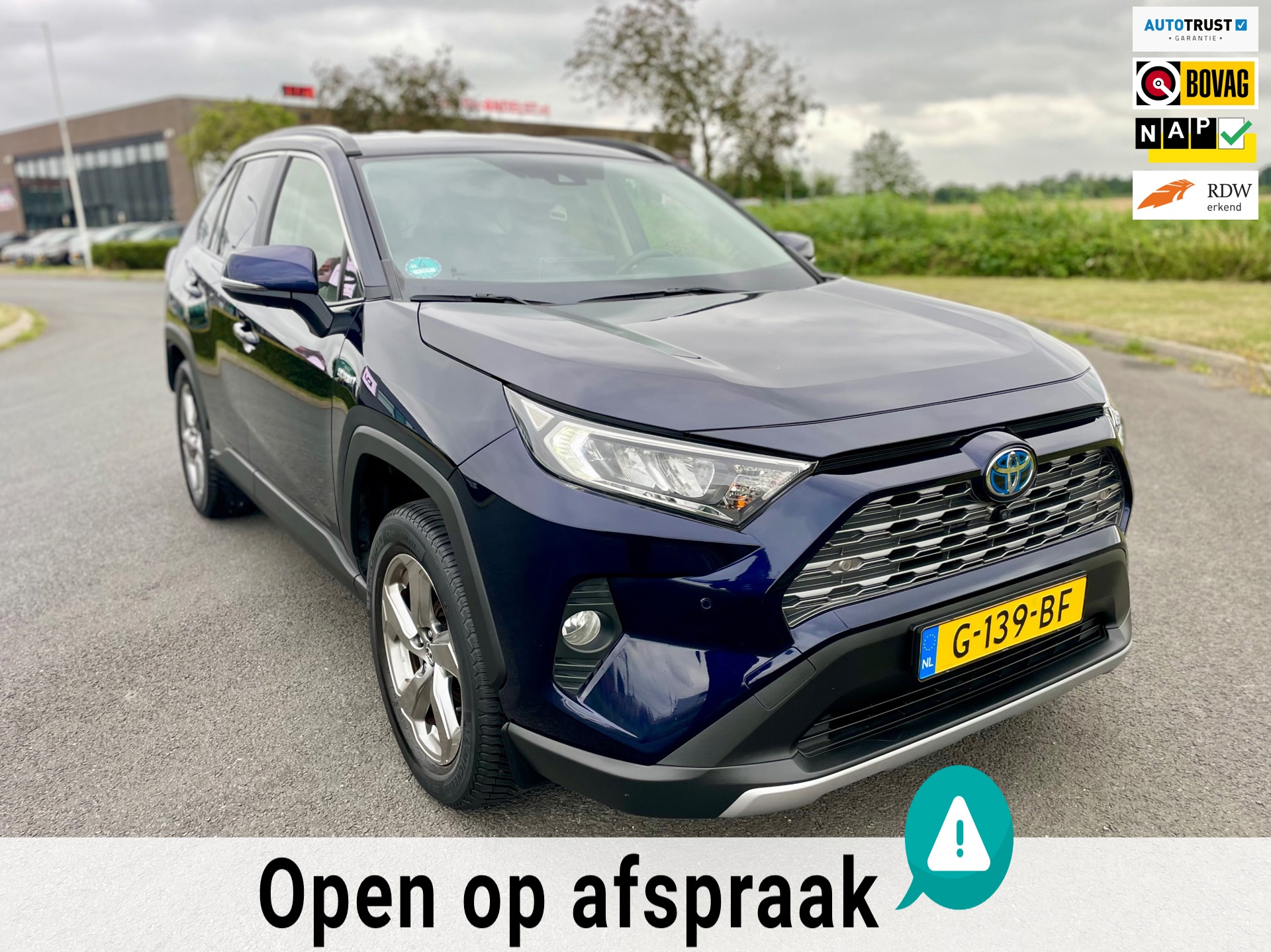 Toyota RAV4 2.5 Hybrid Dynamic, Aut, Acc, Cam, Navi, Carplay, LED, Pdc, Lmv, 2e eig afk, Geen import, Nap, Dealer oh!