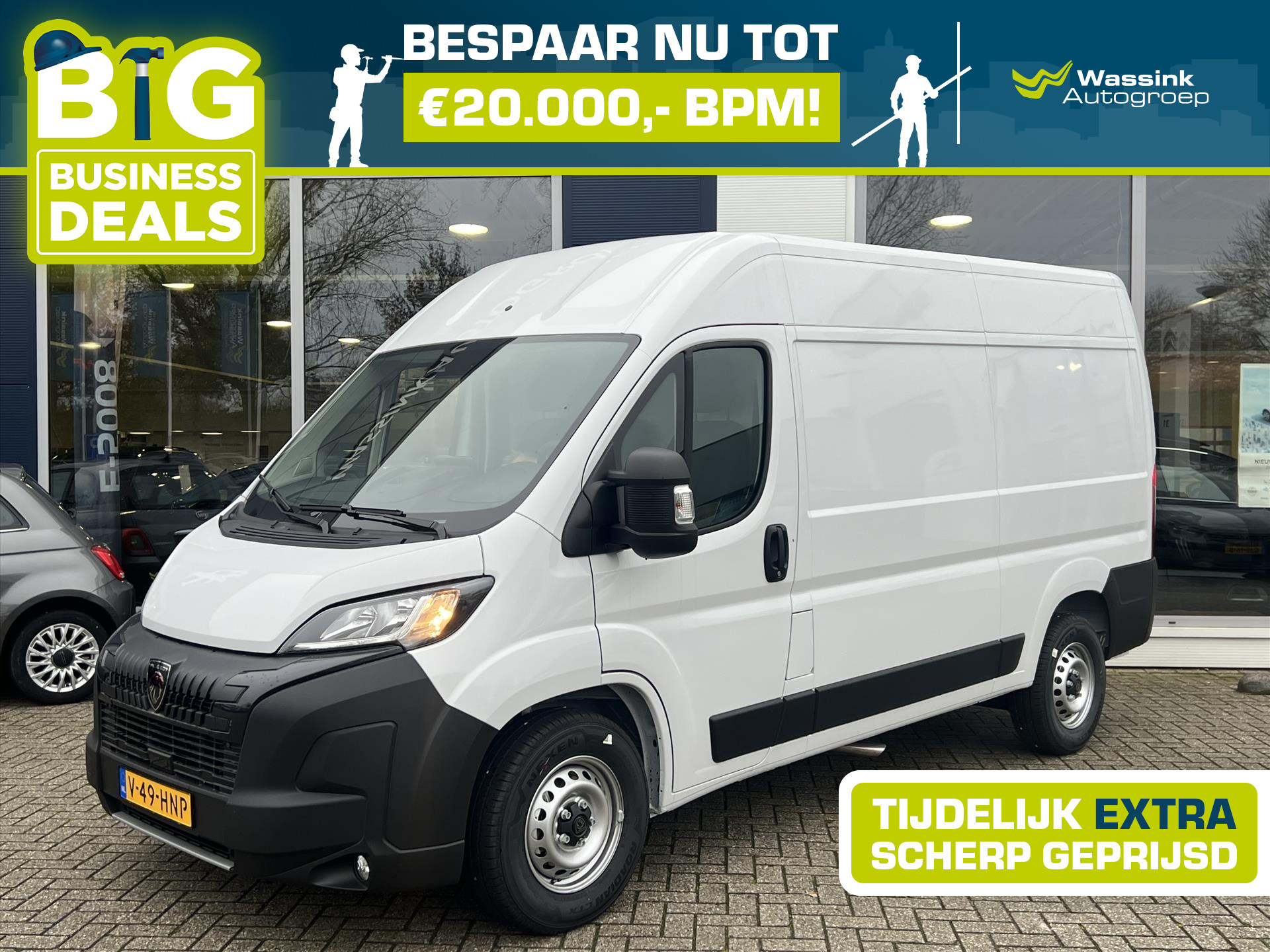 Peugeot Boxer GB 2.2 140PK BlueHDi L2H2 35 Zwaar | Navigatie |