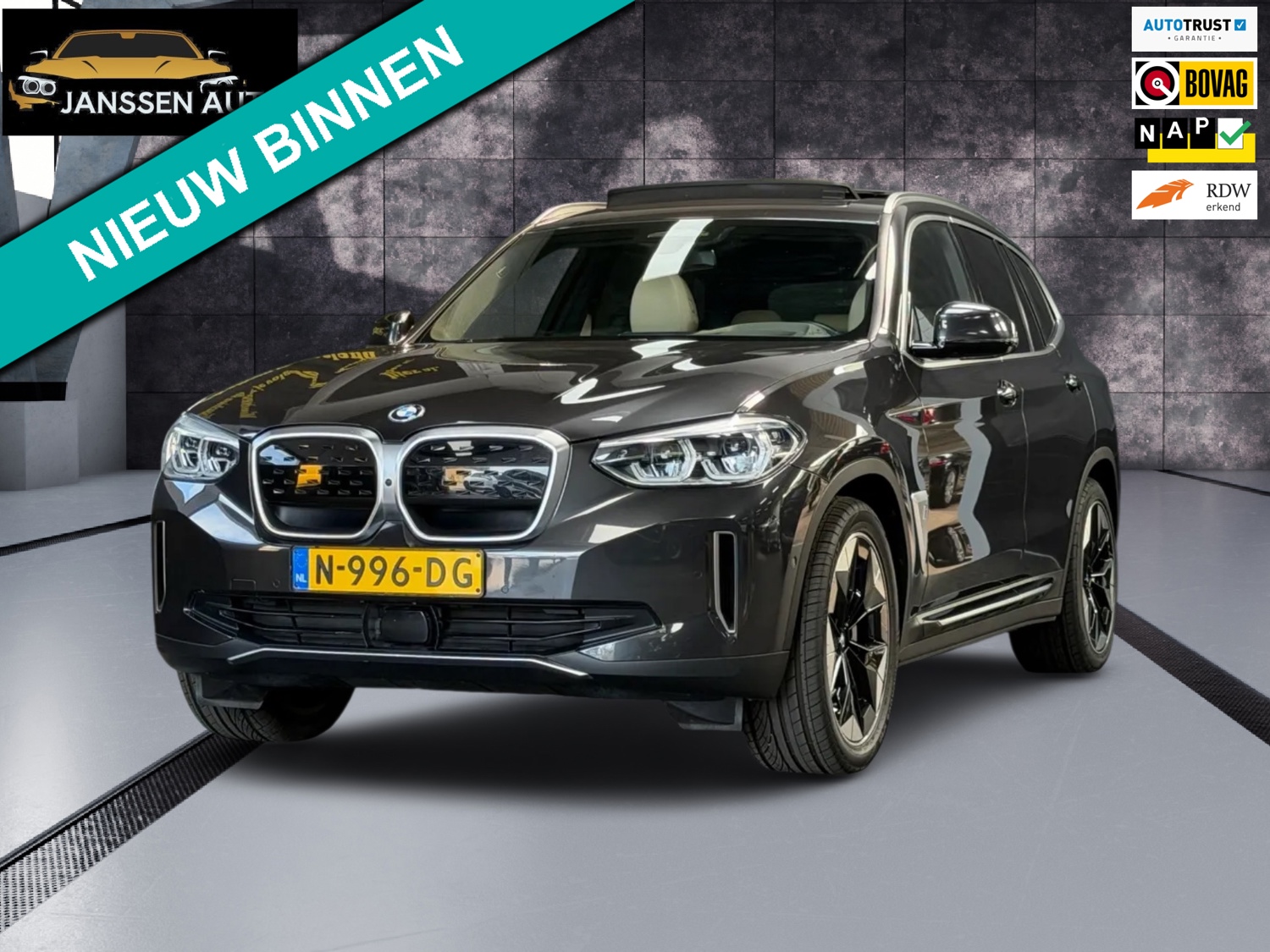 BMW IX3 High Executive 80 kWh | Pano | Sportstoelen | 360 | HUD | H&K | Adaptive Cruise | LED | ACC | Memory | NAP | NL Auto