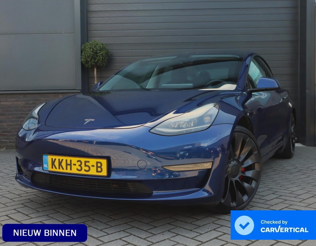 Tesla Model 3 Performance AWD 75 kWh | 87% SOH | Stoel en achterbank verwarming