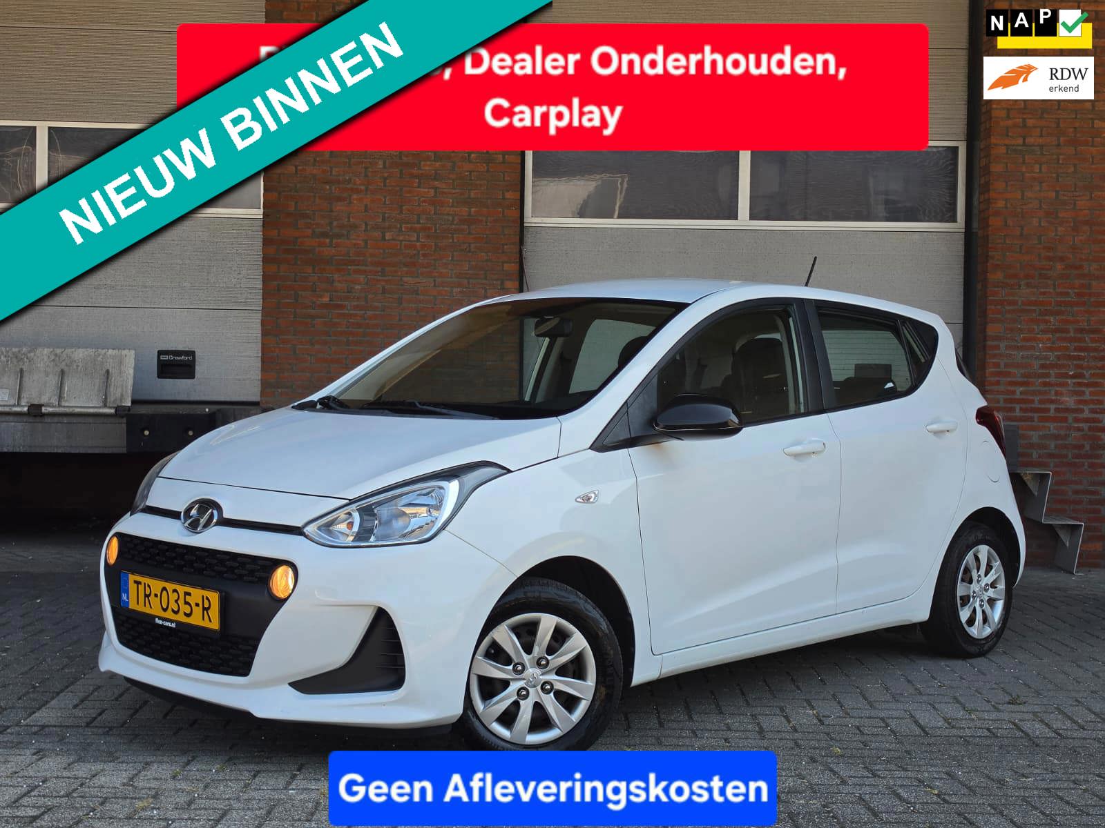 Hyundai I10 1.0i Comfort|Btw-Auto|Carplay|Dealer onderhouden|4 Elektrische ramen