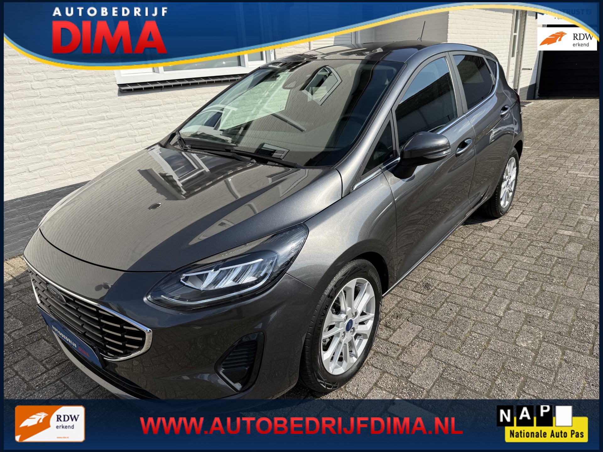 Ford Fiesta 1.0 EcoBoost Hybrid Titanium X Automaat/ Navi/ Camera/ LED/ Stuur+ Stoelverwarming/ ECC