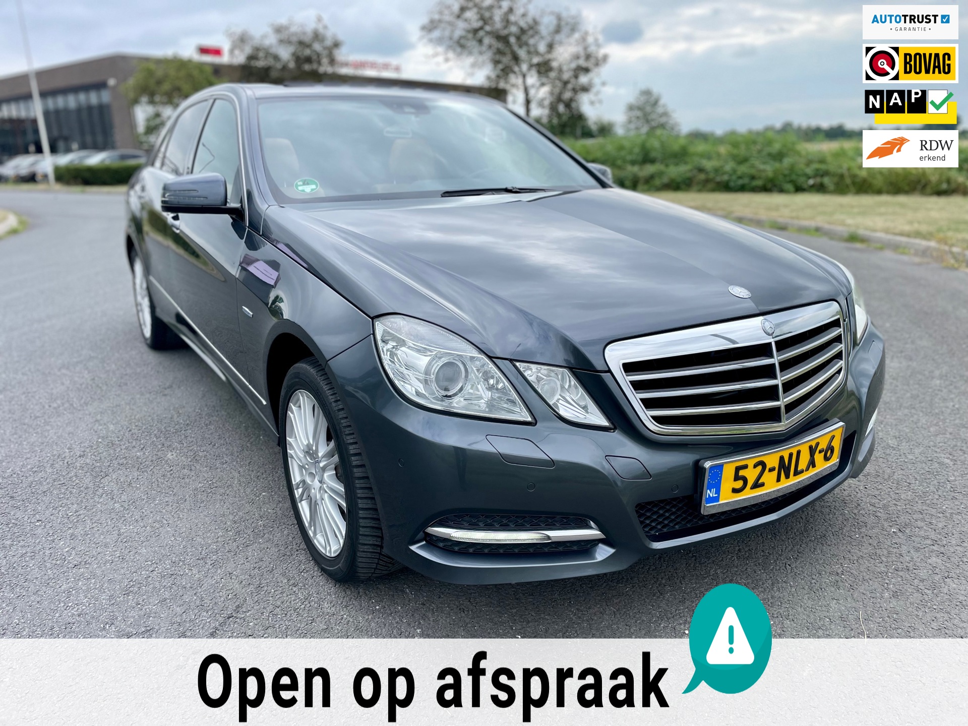 Mercedes-Benz E-klasse 350 CGI Avantgarde, Aut,Youngtimer, Trkh,Schuifdak,Leder,Stoelvrw,Navi,Xenon,Pdc, Geen import, Nap, Bomvol!