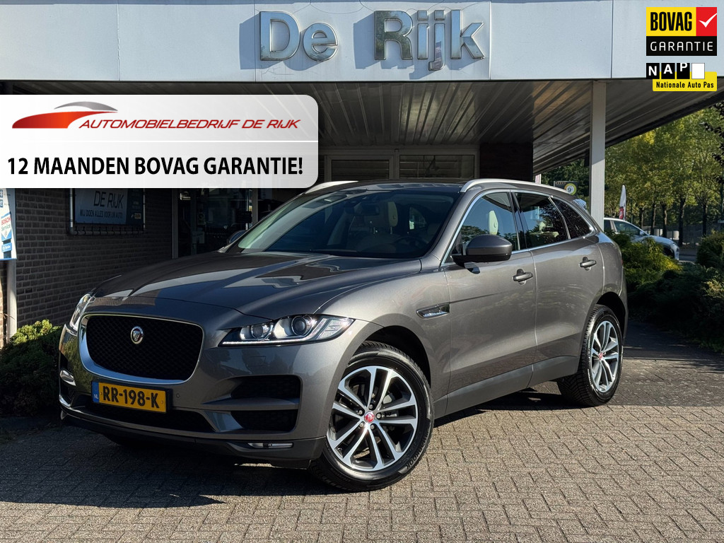 Jaguar F-Pace 2.0 Portfolio AWD 25t | Pano, Leder, Navi, Stoel+Stuurverw., Trekh., Carplay/Android | NAP | Dealeronderhouden |