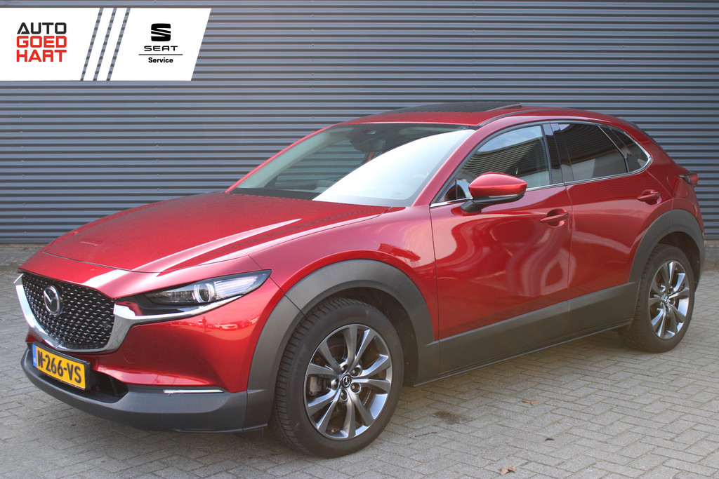 Mazda CX-30 2.0 e-SkyActiv-X M Hybrid Luxury Schuif/kanteldak Bose Carplay Vol-Leder Adap-Cruise