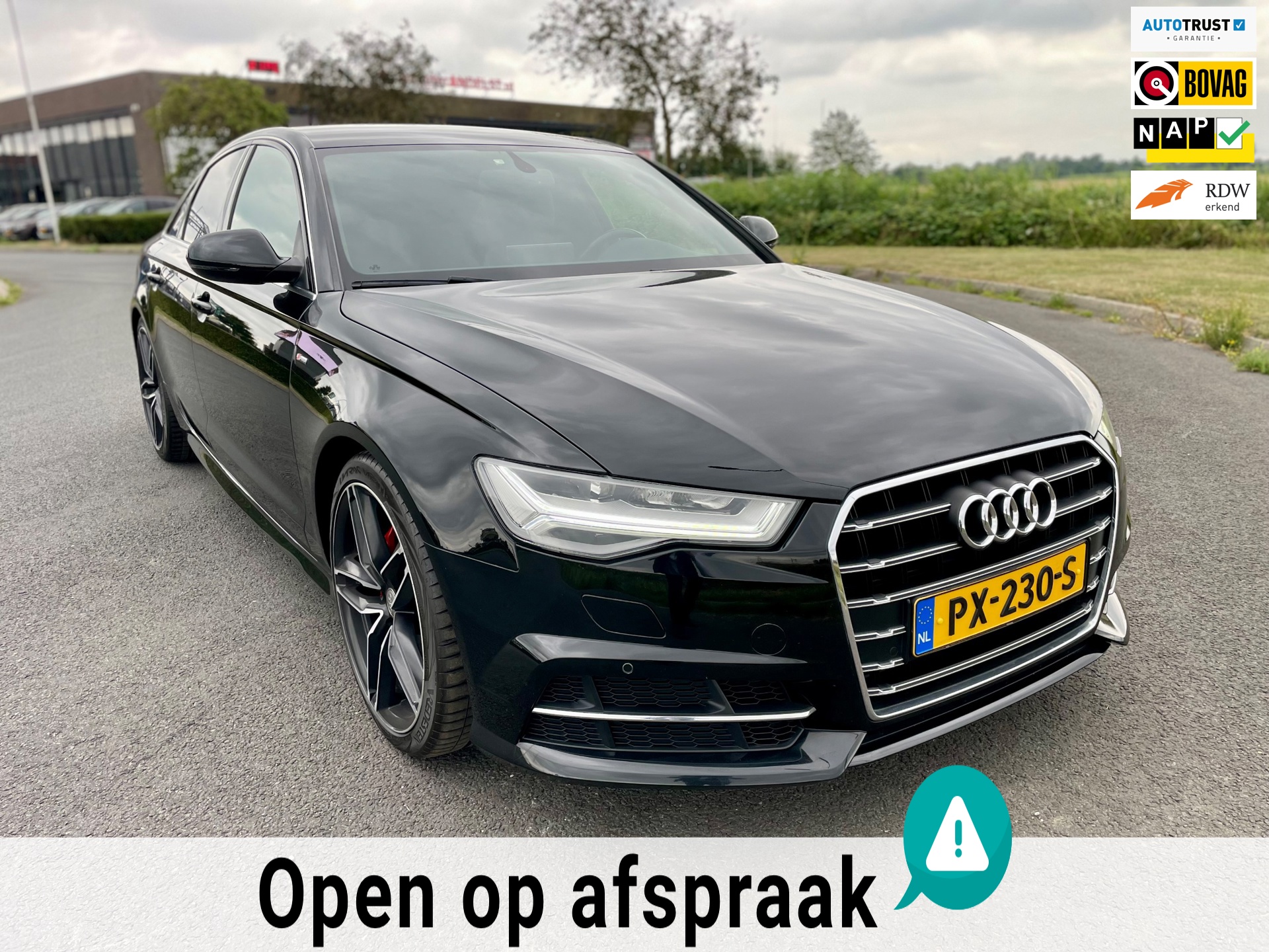 Audi A6 Limousine 1.8 TFSI ultra S line Edition, Aut, Trekhaak, Navi, Stoelverw, 1e eig afk, Geen import, Nap, Volledig oh!