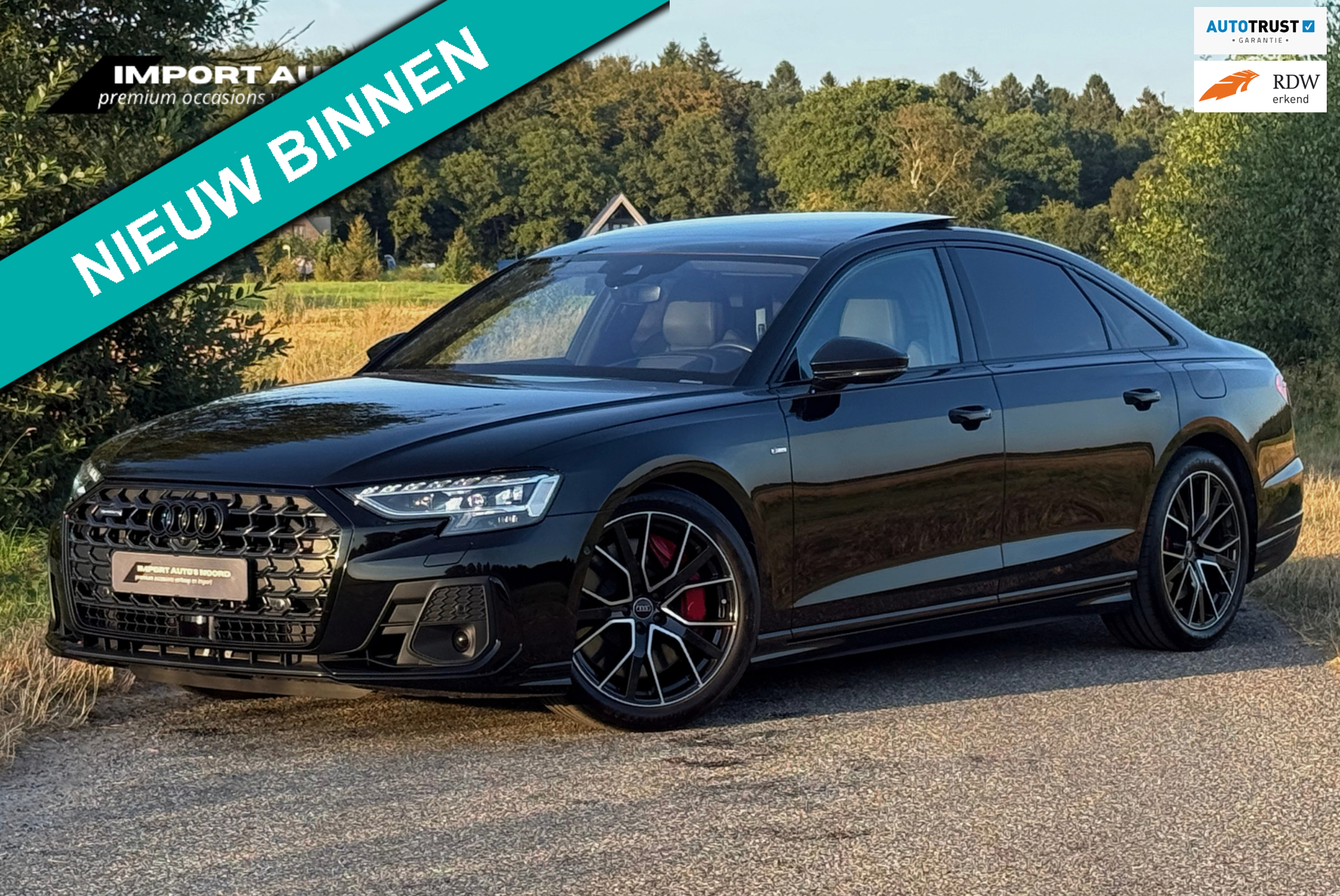 Audi A8 60 TFSI e quattro Audi Exclusive 4WS Lucht 360 Pano Massage B&O Headup Softclose Scherm