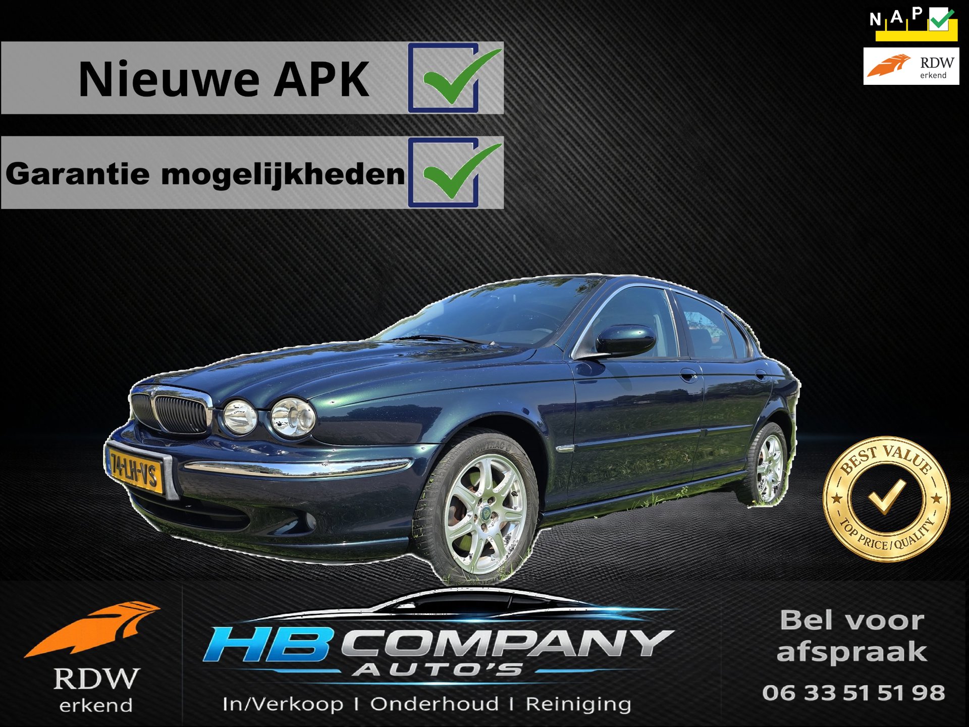 Jaguar X-type 2.0 V6 Business Edition | Nieuwe APK | NAP | Prijs bespreekbaar