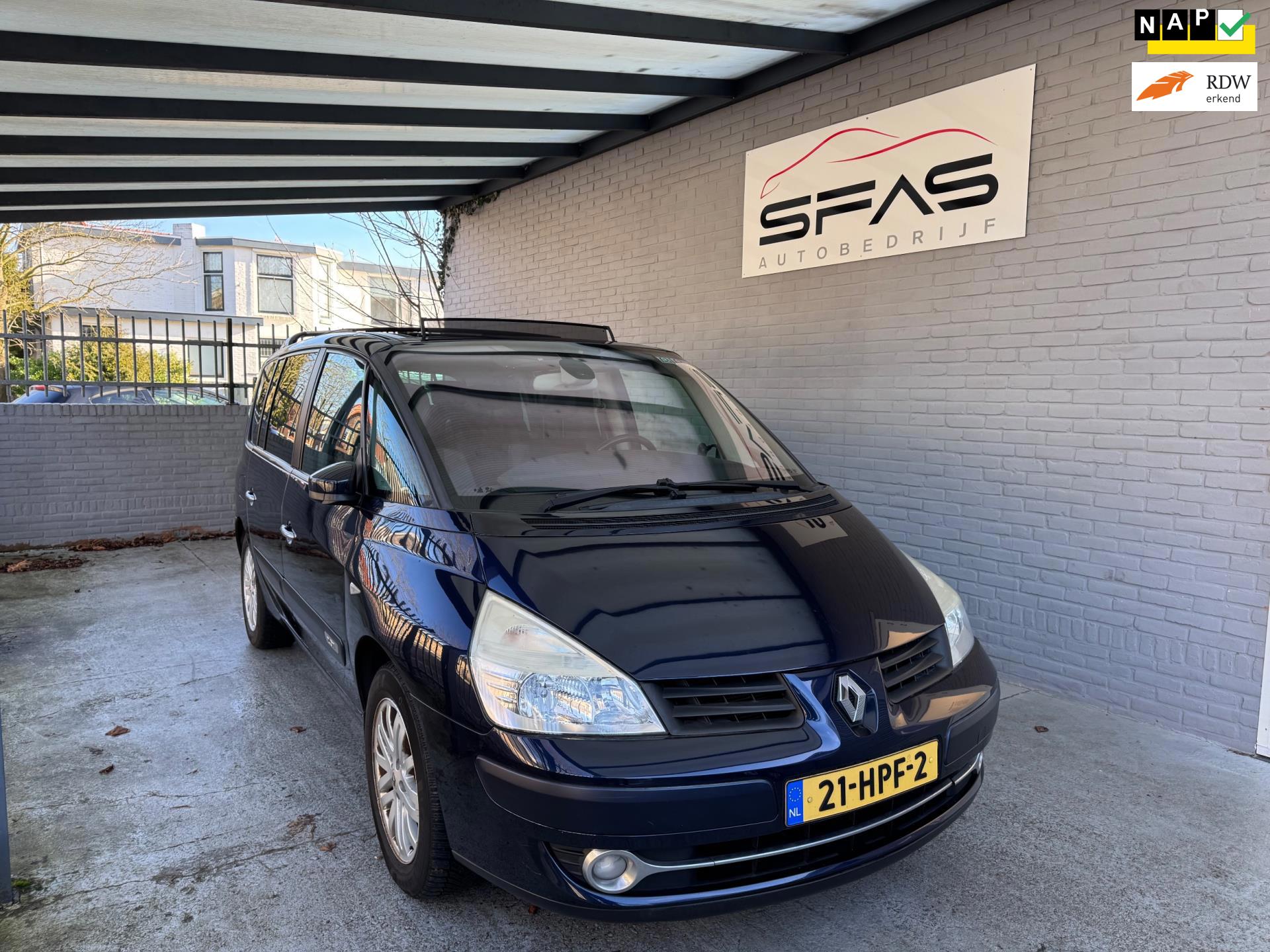 Renault Espace 2.0 6PRS Turbo 170pk 2009 Blauw Full Option