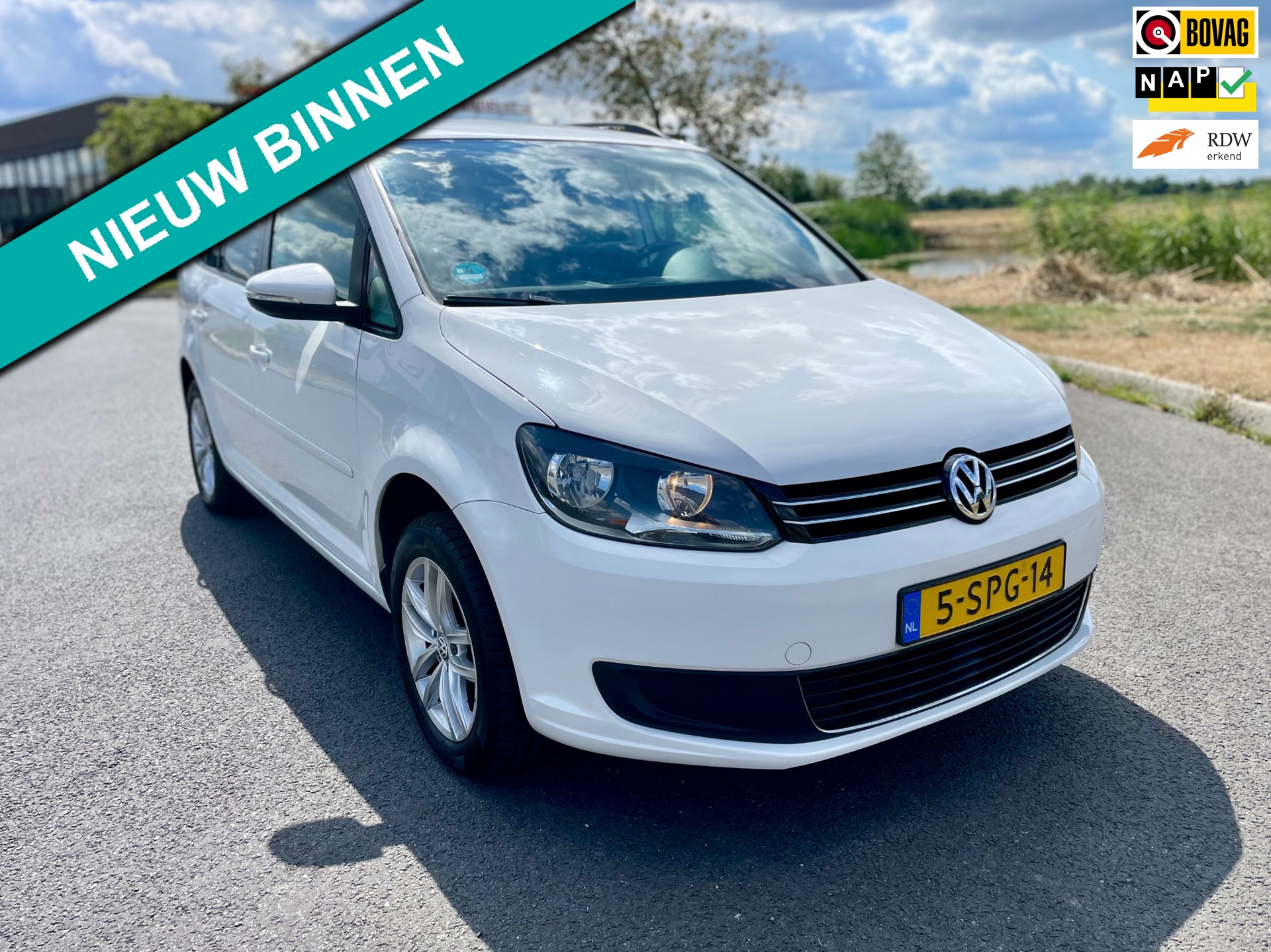 Volkswagen Touran 1.4 TSI Comfortline, Aut, CarPlay, Cruise/Climate control, Elektr ramen, Lmv, Geen import, Nap, Volledig oh!