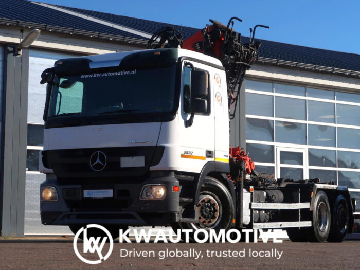 Mercedes-Benz Actros 2532 6X2/ PALFINGER EPSILON CRANE/ 21T HOOK/